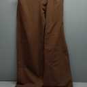 Sunzel Flare Leggings, Crossover Yoga Pants with Tummy Control, High-Waisted and Wide Leg (X-Small, Wine Red)
