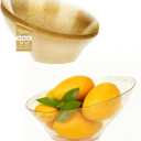 BESTSTAR 54OZ Clear and Gold Gliter Plastic Serving Bowls 8 Pack Angled Disposable Party Bowls for Chips, Salad, Fruit & Candy  Heavy Duty Clear Serving Bowls for Parties, Buffet, Christmas