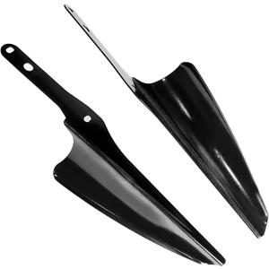 Motocycle Front Fork Mount Wind Deflectors Windshield Compatible with Harley Touring Road King Street Glide Electra Glide CVO FLHT FLHR FLHX 1995-2021 Gloss Black