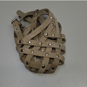 CollarDirect Dog Muzzle German Shepherd Dalmatian Doberman Setter Leather Basket Medium Large Breeds (Brown, Medium)