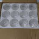 12 pcs Clear Glass Votive Candle Holders Wedding Party Birthday Centerpieces Home Decorations Spa Supplies