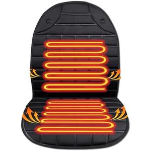 Heated Seat Covers, 2 Fast Heating Models Heated Seat Cushion Black
