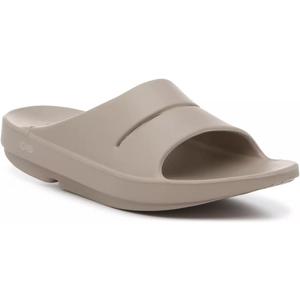 OOFOS OOahh Recovery Slide - Women's and Men's (Nomad Beige, US Footwear Size System, Adult, Women, Numeric, Medium, 13)