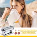 Amylove Polymer Clay Roller Machine Clay Presser Machine with Polymer Cutters 15 cm 5.91 Inch Wide Roller Thin 1 to 3 mm 6 Thickness Options for Craft Projects