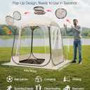 VEVOR Pop up Sports Tent, 8 Sizes Optional Clear Bubble Tent for 1-6 Person, Waterproof Outdoor Pod with Floor Mat & Top Cover, Garden Igloo Dome Tents Camping Shelter for Sports Watching, 63" L x 63" W x 71.7" H