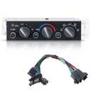 599-006 Heater Climate Control Unit Panel Module with Rear Defogger & Adapter Wire Harness Fit for Chevy & GMC C1500 C2500 C3500 K1500 K2500 K3500 Suburban Tahoe Yukon 1996-2000 - Replace# 9378805