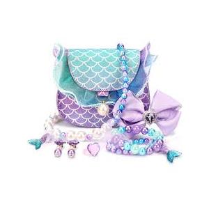 Toddler Purse for Little Girls with Mermaid Tail Necklace, Bracelet, Earrings, Hair Accessories  Princess Dress Up Toys, Mermaid Toys and Gifts for Ages 312 Girl Birthday, Halloween & Christmas