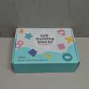 Mini Tudou Baby Blocks Soft Building Blocks Baby Toys Teethers Toy Educational Squeeze Play with Numbers Animals Shapes Textures 6 Months and Up 12PCS