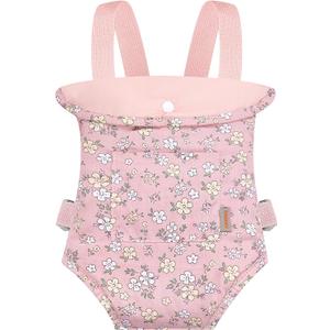 Gagaku Doll Carrier for Toddlers & Kids - Reborn Baby Doll Accessories in Pink (Pear Flowers)