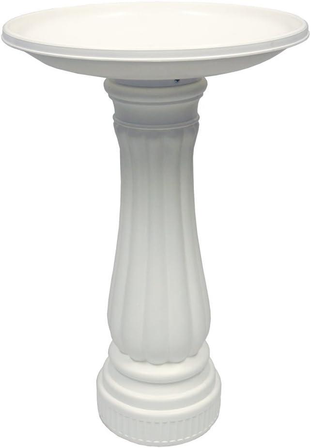 Union Products 61010 Round Bird Bath, White