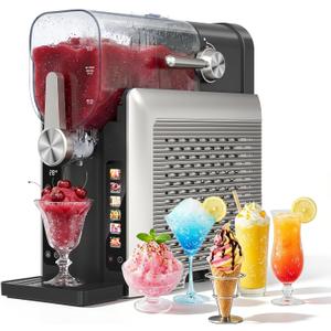 1.6L Slushie Machine & Soft Serve Ice Cream Maker with Rapid Freezing, Frozen Drink Machine, Slushie Maker, Margarita Machine for Home