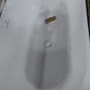 A&E Bath and Shower Oxnard Left 59'' Left Corner Freestanding Bathtub, White