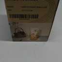 Dried Flowers Small Table Lamp 5W LED 3-Color Pressed Flower Bedside Lamp Linen Shade with Wood Base for Bedroom Living Room Desk Nursery