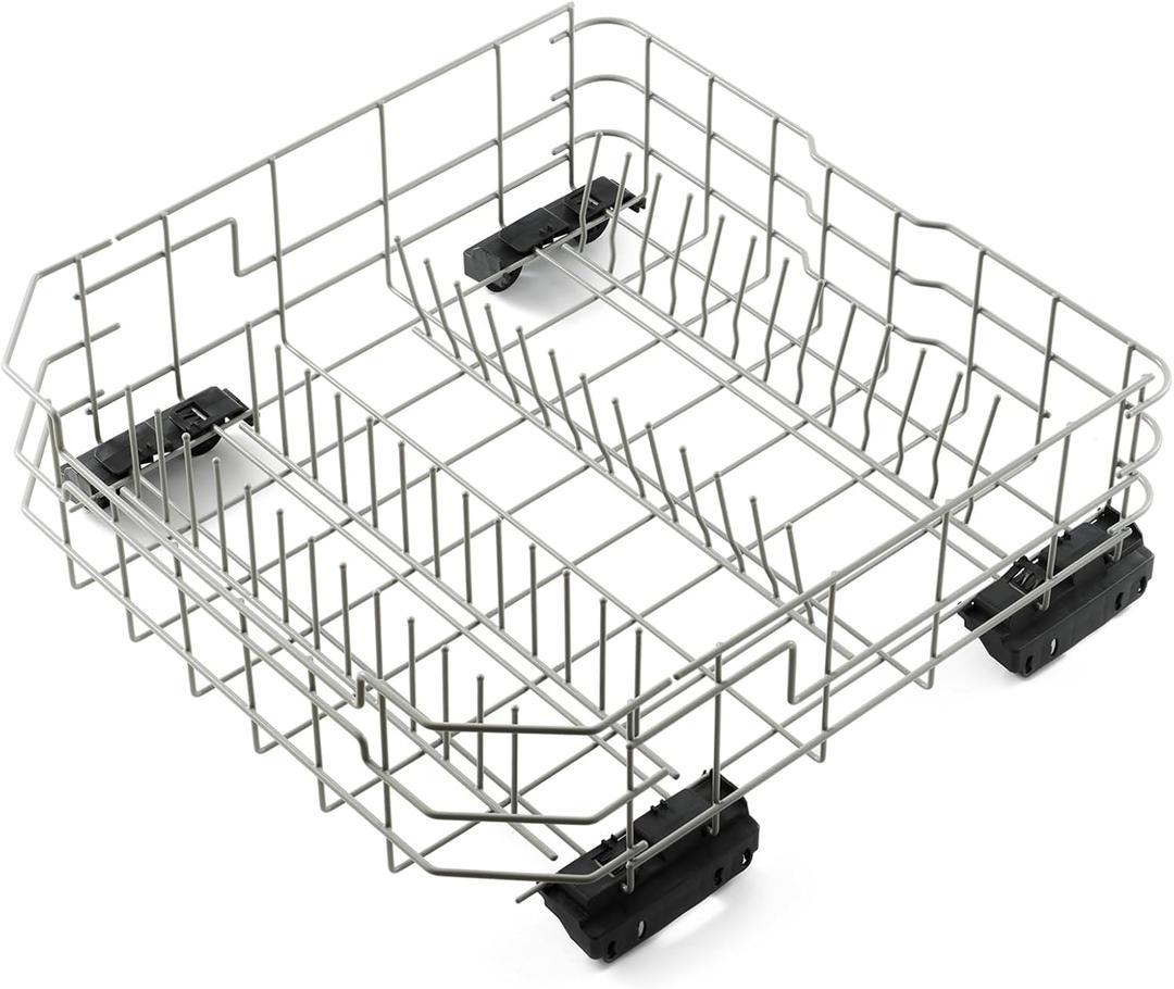 WD28X26099 Lower Dishwasher Rack Replacement Parts for GE Lower Dishrack Dishwasher Roller Wheels GE GDF620HMJ2ES GDF610PMJ4ES GDT530PGD2BB GDF630PSM0SS Built-In Bottom Dish Rack Assembly 1 Pcs