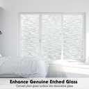 Volcanics Window Privacy Film with Installation Tools, Frosted Glass Window Film, Removable Window Clings for Home Office, Static Cling Opaque Stickers, UV Blocking 17.5 x 78.7 Inches