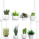 2-Tier Hanging Clear Plant Shelves for Windows, Acrylic Window Wall Plant Stand Shelf for Kitchen Indoor Gardens, Flower,Herb, Seedling Organization, and Pots Display, 16 Inch per Tier