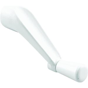Prime-Line H 4106 Spline Socket Crank Handle, White, Smooth 360-Degree Operation (Single Pack)