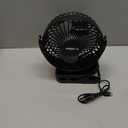 Clip on Fan 65 Hours Portable Desk Fan Rechargeable with LED Lights & Hooks 12000 Capacity Battery Operated Fan with Clips Small Desk Fan Mini Fans for Tents Travel Outdoor Camping Golf Cart, Black