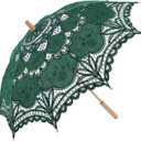 Lace Parasol Umbrella Vintage Wedding Bridal Lace Umbrella for Decoration Photo Tea Party 32 Inch Adult Size