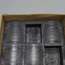 ZOOFOX Set of 6 Romantic Water Glasses, 12 oz Hobnail Glasses Tumbler, Clear Embossed Vintage Glassware Set for Beer, Cocktail, Soda, Beverages