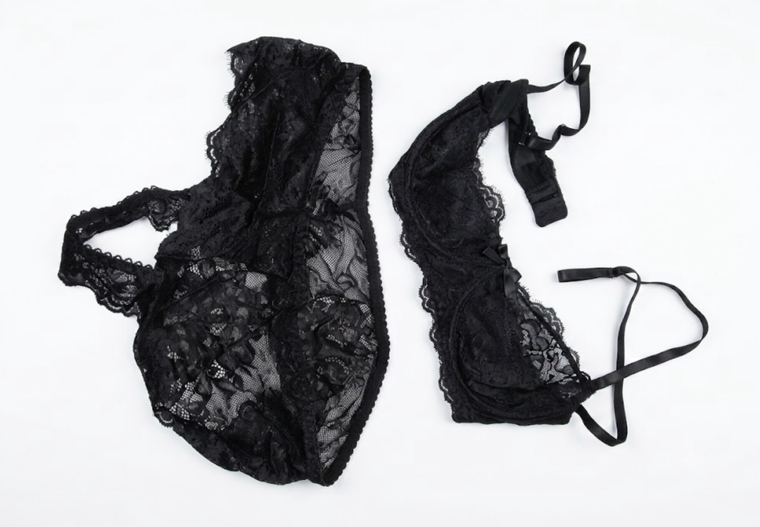 SOLY HUX Women's Lingerie Set Sheer Lace 1/4 Cup Bra Push Up Shelf Bra and Panty Naughty Outfit (Black, XL)