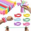 24 Packs Unicorn Dinosaur Stretchy Strings Fidget Toys, Exchange Valentines Gifts for Kids Classroom School Boys Girls Prizes Party Favors