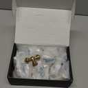 Asidrama 20 Pack Champagne Bronze Kitchen Cabinet Knobs Dresser Knobs Drawer Knob Cabinet Hardware Zinc Knob for Dresser Drawers (Single Hole Knob)