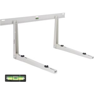 Ivation Split AC Mounting Bracket, Universal Heavy-Duty Outdoor Wall Mount System with Hardware & Level for Ductless Mini Split Air Conditioner Condenser & Heat Pump Units, 440 Lb. Max Capacity