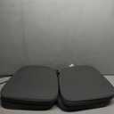 Chair Cushions for Dining Chairs, Indoor Chair Cushions with TiesWaterproof Chair Pads Set of 4, Dark Grey, 17x16x2.5 Inch