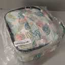 ZFZGFRCS Nail Polish Organizer- Holds 30 Bottles Nail Supply Organizers and Storage Double-layer Nail Bag Organizer Case Nail varnish Organizer Nail Polish Storage Bag with Handle (Leaf)