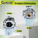 Carbhub GCV160 Carburetor for Honda GCV160 GCV160A GCV160LA GCV160LE HRB216 HRS216 HRT216 HRZ216 Carb Replaces 16100-ZM0-804 16100-ZM0-802 16100-ZM0-023 16100-Z0L-023 16100-Z0L-013 16100-Z0L-003