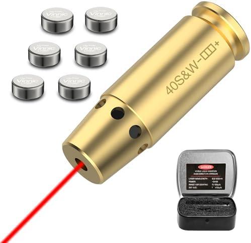 DARKFANG Bore Sight 9mm/.40 Cal/30-30 Win/30-06/.270/12 Gauge/300BLK/7.62x35 Easy Sighting Bore Sighter with Extra Batteries