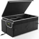MIKKUPPA Car Trunk Organizer - 65L Collapsible Trunk Organizer with Lid, Sturdy Car Storage for SUV Auto Truck Van with Adjustable Straps and Non Slip Bottom