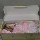 BABESIDE Realistic Reborn Baby Doll for Girls  17-Inch Lifelike Soft Vinyl Toddler Doll with Handcrafted Details, Blue Eyes, Cute Pink Outfit & Accessories, Toy for Kids Ages 3+