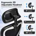Ergonomic Office Chair for Long Hours and Back Pain, 3.5" Cushion, 330 LBS