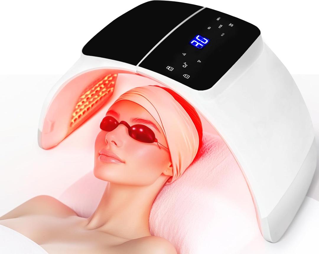Red Light Therapy Mask LED Light Therapy Equipment FSA HSA Eligible Light Therapy Tool Skin Care Equipment at Home, Facial Neck Body Hand Beauty Mask