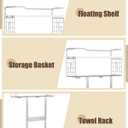 Towel Racks for Bathroom Wall Mounted - Bath Wall Towel Holder Set Above Toilet Storage, Rolled Towel Shelf Organizer for Small Bathroom, Wood Vertical Towel Rack for Bathroom Wall Decor Silver