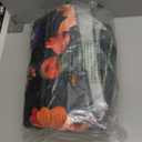 Terrug Floral Washable Area Rug for Bedroom, 4x6 Black Rug Boho Ultra-Thin Rugs for Entryway, Soft Non Slip Carpet Vintage Rug for Living Room, Entry, Kitchen, College Dorm, Dining Room, Nursery