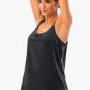 Hibelle Womens Scoop Neck Cute Racerback Yoga Workout Tank Top
