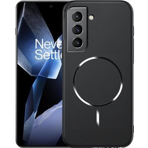 for Samsung Galaxy S22 Case, S22 Magnetic Case, Shockproof Hard Ultra-Thin Protective Cover, Heavy Duty Full Body Protective Phone Case for Samsung S22 (Black)
