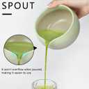 Artcome Matcha Tool Set - Complete Kit with Matcha Bowl with Spout, Bamboo Whisk, Tea Scoop, Whisk Holder, Scoop Holder, Tea Cloth & Powder Strainer, Golden Glaz