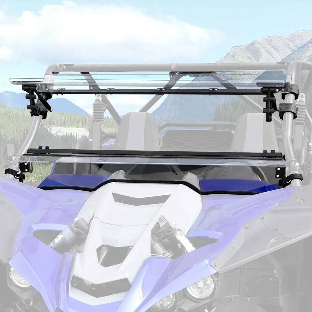 SAUTVS Flip Up Windshield for Yamaha YXZ1000R /SE/SS/SS SE/SS XTR 2019-2025