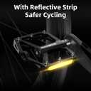 ROCKBROS Mountain Bike Pedals MTB Pedals Bicycle Flat Pedals Aluminum 9/16" Sealed Bearing Lightweight Platform for Road Mountain BMX MTB Bike