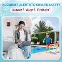 Pool Alarm for Inground & Above Ground Pools, Floating Pool Safety Alarm with Loud Alert, Adjustable Sensitivity, Easy Setup Protection for Kids and Pets, Pool Security System, Blue