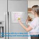 Acrylic Note Board Refrigerator Dry Erase Board Magnetic Clear 15x11 Includes 4 Dry Erase Markers