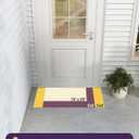 DEXI Front Door Mat Outside Entrance, Heavy Duty Non Slip Low Profile Doormat for Entryway, Trap Dirt and Moisture Welcome Mats, Easy Clean, Patio, Garage, 3x2, Blue