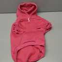 KOOLTAIL Dog Hoodie for Large Medium Small Dogs,Soft and Warm Pet Sweater with Leash Hole and Pocket Boy Girl,Puppy Fall Winter Jacket Clothes,French Pitbull Cold Weather Coat Sweatshirt,Deep Pink L