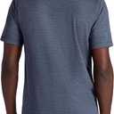 Gaiam Men's Breathe Ease Short Sleeve Crewneck Top, Standard Fit, Stretch Heavyweight Performance Material, XL