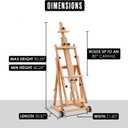Easel for Painting, H Frame Easel, Painting Stand, Studio, Fits 80” Canvas