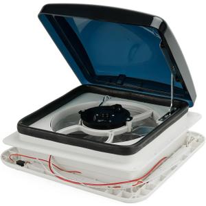 11" RV Caravan Roof Vent 3-Speed Motor RV Fan 12V Skylight with LED Light